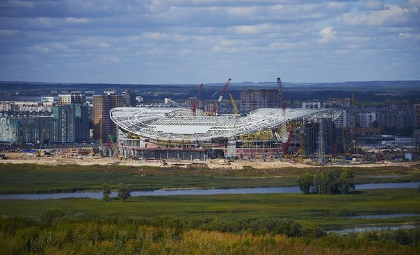 Строительство стадиона в Казани входит в завершающую стадию