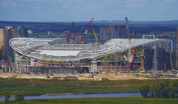 Строительство стадиона в Казани входит в завершающую стадию